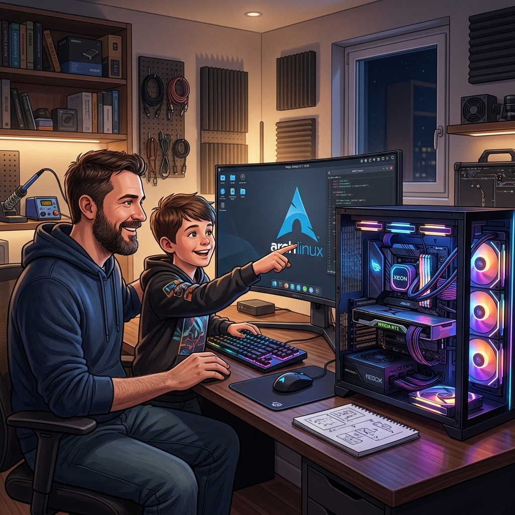 arch_linux_xeon_father_son_1775127534781